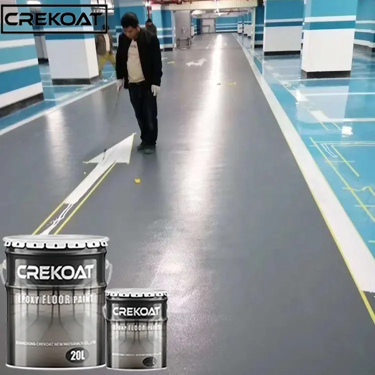 Rubber Floor Paint Epoxy Floor Primer Epoxy Resin Oil Resistant Epoxy Floor Paint for Cement