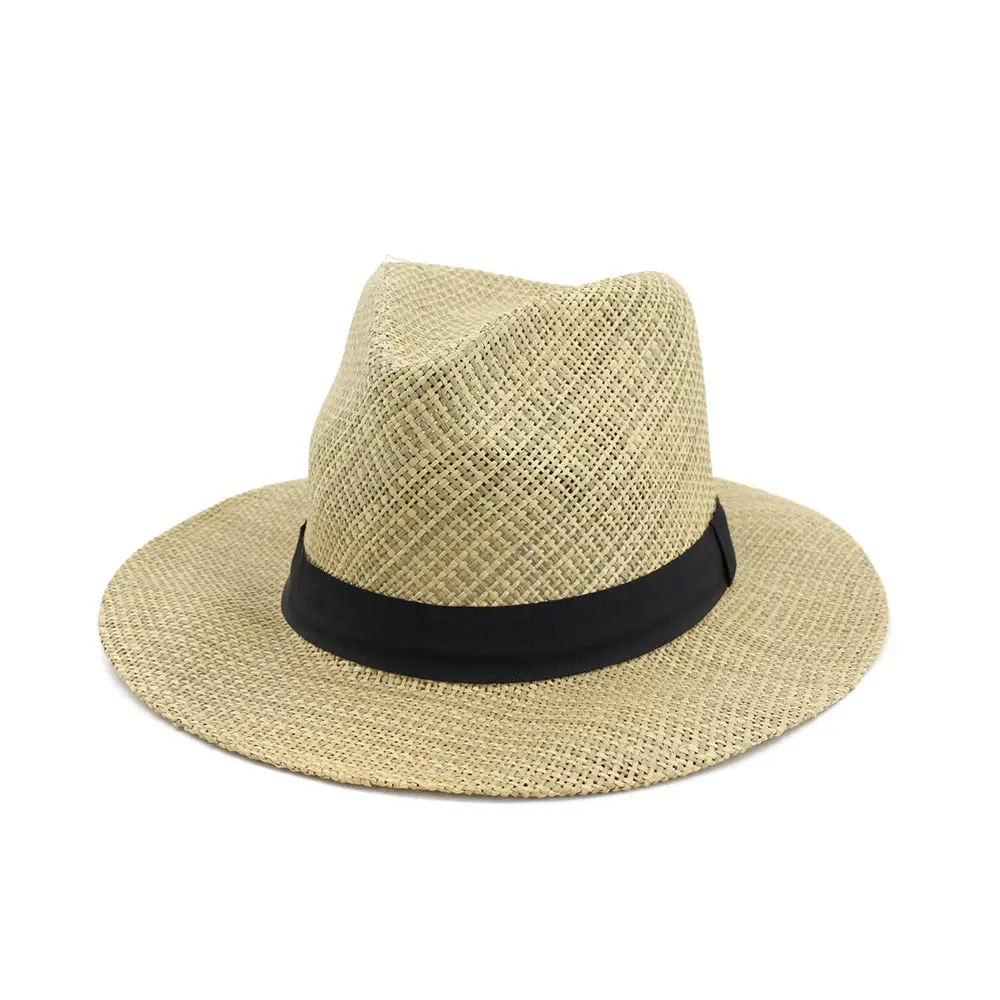 Chapéu de palha promocional, venda por atacado chapéus de palha do panamá do esporte ao ar livre
