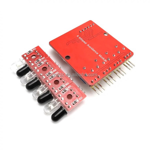 Fabrik preis 4-Kanal-Infrarotdetektor Tracking Line Hindernis vermeidung sensor modul Diy Smart Car Robot Tracking-Modul
