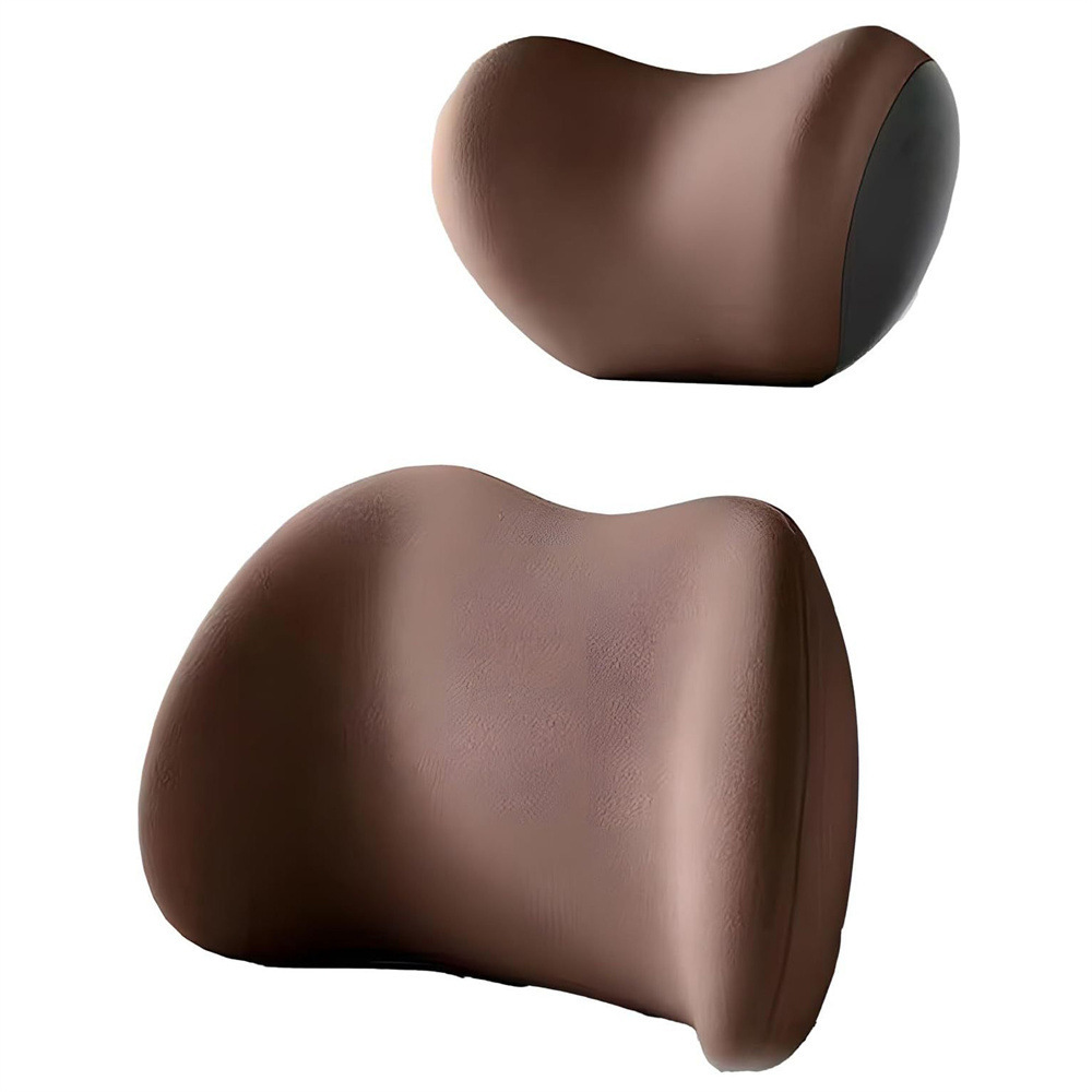 Coffee-colored pillow lumbar support
