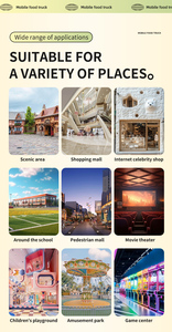 Trailer thực phẩm với Bánh xe lăn trơn tru di chuyển dễ dàng mà không làm hỏng sàn hoặc vỉa hè - Product Image 5