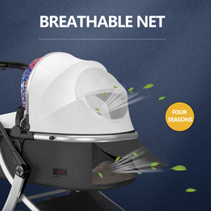 Luxury <strong>Baby</strong> Pram 3 in 1 with Aluminum Frame High Landscape Infant Stroller with Reversible <strong>Bassinet</strong> - Product Image 3