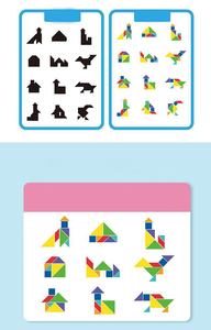 Venta caliente rompecabezas libro para niños juguete educativo Tangram libro educativo niños juguetes educación Diy bloques de construcción - Product Image 6