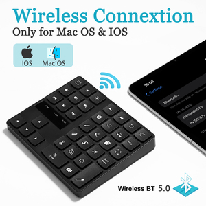 Drawing Mini <strong>Keyboard</strong> Wireless Rechargeable Number Keypad with Shortcut <strong>Key</strong> <strong>Function</strong> for iPad <strong>Keyboard</strong> - Product Image 2