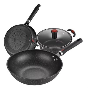 4 cái không dính dày Carbon thép <span class=keywords><strong>Cookware</strong></span> <span class=keywords><strong>Set</strong></span> nhà bếp chậu và chảo Chảo đặt không dính sắt <span class=keywords><strong>Cookware</strong></span> <span class=keywords><strong>Set</strong></span> - Product Image 1
