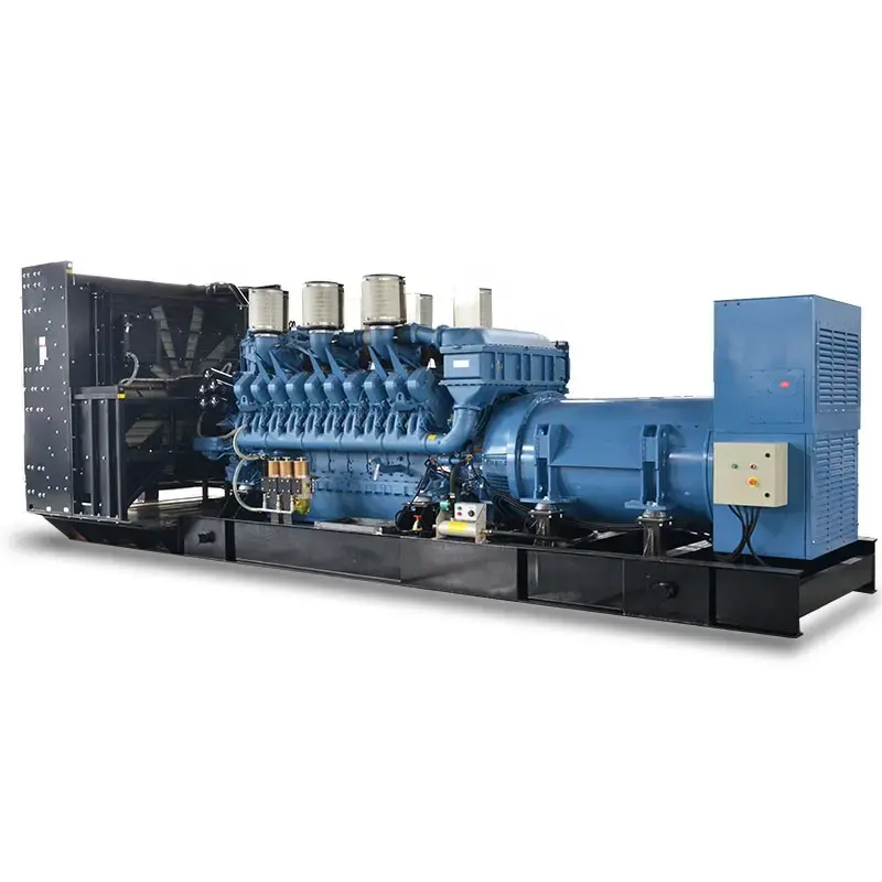 Genset 2mw produksi MTU 20002000kw 2500kva, generator diesel 2500 kva generator tegangan tinggi