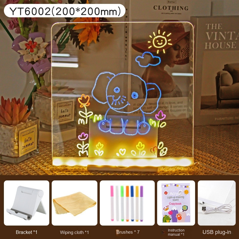 colorful YT6002 Graffiti Drawing Board, 7 Pens,
