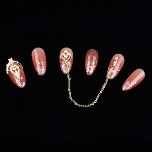 No-dosyalama gerekli tam yüzey buzlu kısa Stiletto şekil tam kapak tırnak ipuçları özel etiket 12 boyutları özel paket - Product Image 5