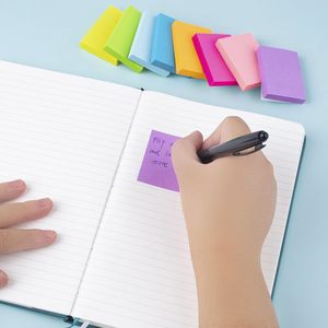 优质学校用品标签贴纸记事本文具纸荧光信息粘性纸条 - Product Image 4