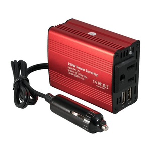 Inversor de potência de carro, 150w inversor potência carro 12v <span class=keywords><strong>dc</strong></span> para 110v <span class=keywords><strong>ac</strong></span> conversor com 3.1a duplo usb carregador para computador portátil