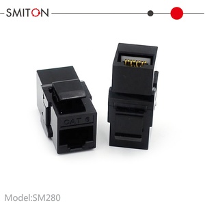 CAT6 RJ45 Keystone Jack accoppiatore in linea UTP moduli accoppiatore Keystone direttamente attraverso il sistema connettore di rete Telecom Parts - Product Image 5