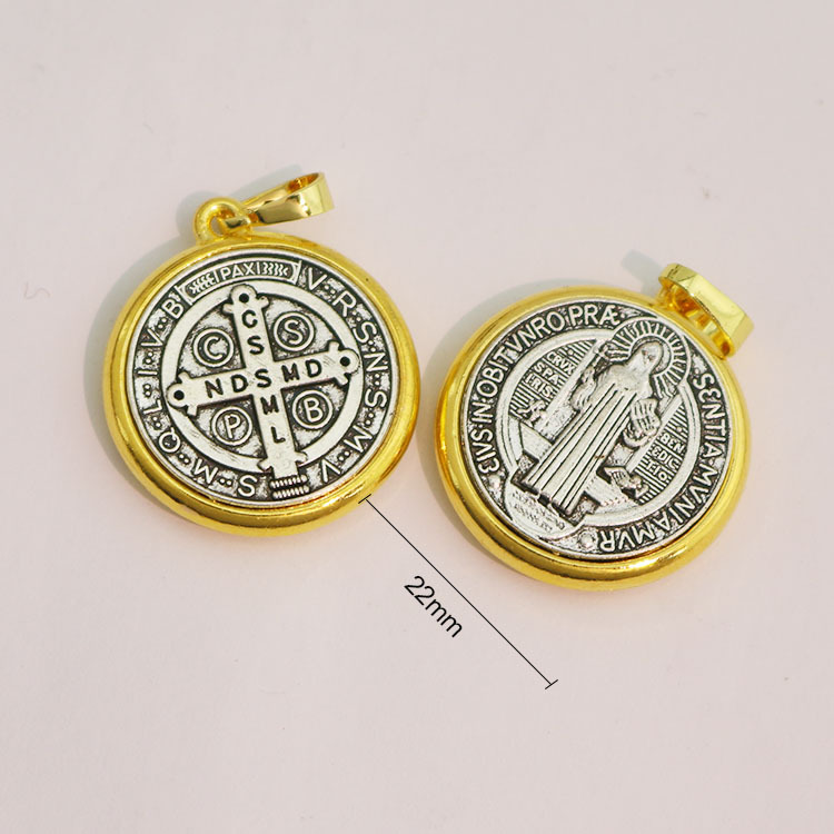 Oro y plata, doble color - 22mm