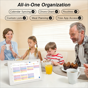 Lịch Kỹ thuật số với tùy chọn treo tường HD màn hình cảm ứng lịch trình gia đình Wi-Fi SYN lập kế hoạch lịch kỹ thuật số - Product Image 4