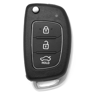 เคสกุญแจรถรีโมทแบบพับได้สำหรับ H-yundai Solaris ix35 IX45 Elantra Santa Fe HB20 Verna HY15 HY20 TOY40เบลด3ปุ่ม - Product Image 1