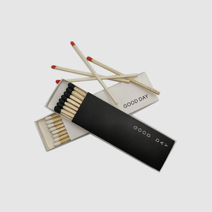 Advanced Black Cardboard <strong>Match</strong> Boxes Custom Text Pattern Birthday Party Companion Gift with Stick Shape Cheap Baking Matchboxes - Product Image 5