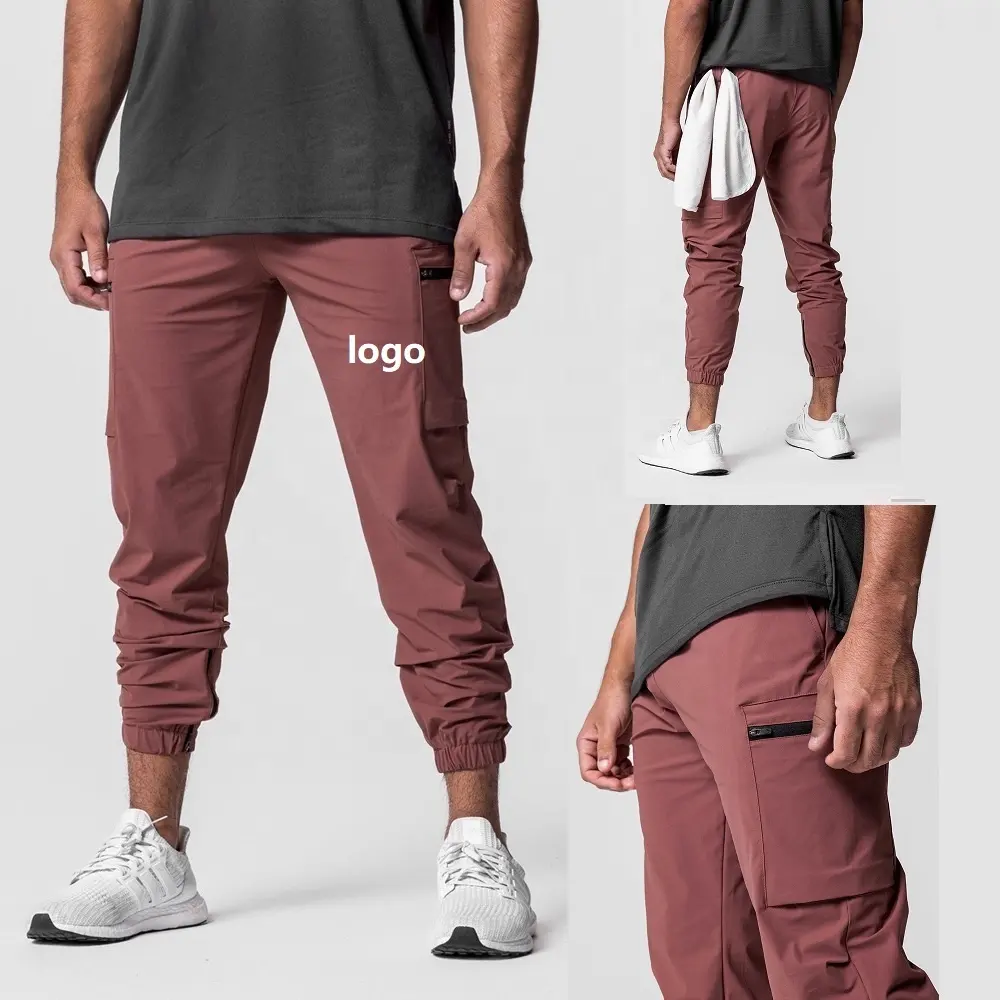 Vedo Fitness Pants Custom Logo Polyester Tight Athletic Casual Men Sports Running Gym Wear Jogging Pants