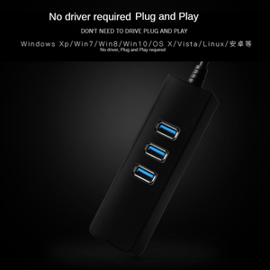 Hub USB con cavo RJ45, 3 porte USB 3.0 Hub per RJ45 scheda di rete per PC, Mac, Computer portatile - Product Image 5
