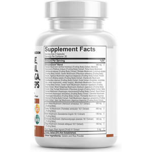 Biểu tượng tùy chỉnh sư tử bờm nấm viên nang 20 in1 nấm bổ sung với Thổ Nhĩ Kỳ đuôi Reishi Đông Trùng Hạ Thảo Chaga meshima poria Oyster - Product Image 2