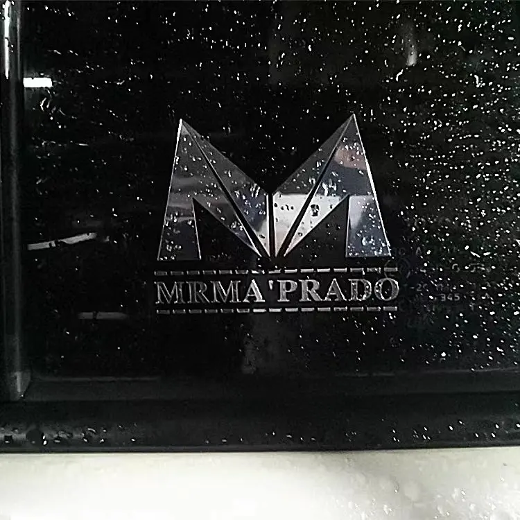 Benutzer definierte wasserdichte selbst klebende Metalle tikett Design 3D Vinyl geprägt Logo Metall Aufkleber für Auto Laptop Noteboo