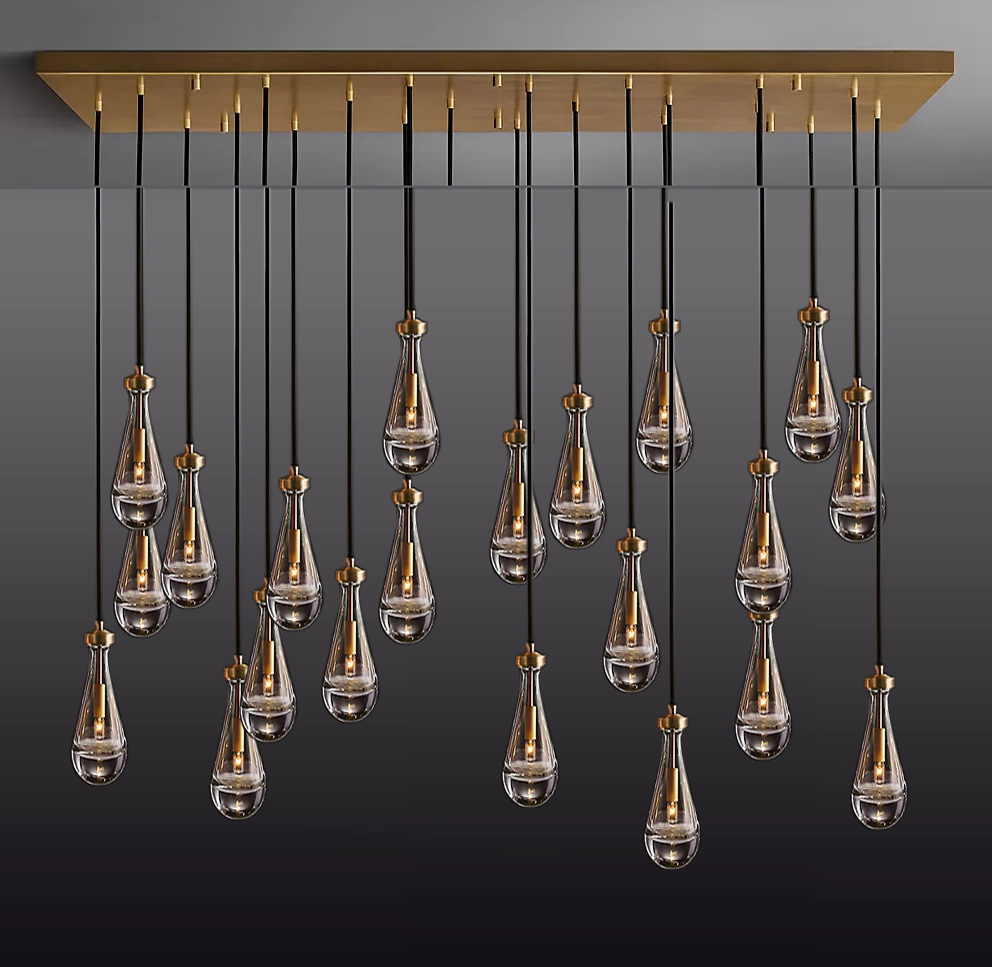 Wholesale Modern Hotel Lighting Furniture Rain Round Restoration Hardware Chandelier