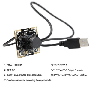 OEM 3mp Pixels Sensor AR0331 100DB 30fps audio Wide Dynamic CMOS USB2.0 mini <strong>Camera</strong> - Product Image 5