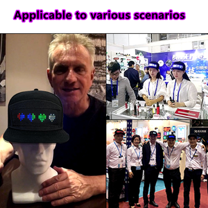 New style Factory Cheap Price Custom Message <strong>LED</strong> Hats Caps Programmable <strong>LED</strong> Flashing Gorras Caps Scrolling Text <strong>LED</strong> Display Cap - Product Image 3