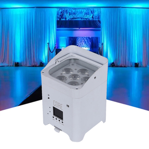 Wifi Ir Control Batterij Par 6X18W Rgbwauv 6 In1 Draadloze Dmx Batterij Aangedreven Led Uplights Voor Feest Bruiloft - Product Image 1