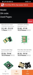 NFC-Функция Print Rite, приложение для Android, тонерный чип, сброс чипа для Kyocera, програмное обеспечение для тестирования чипа с радиочастотной идентификацией - Product Image 4