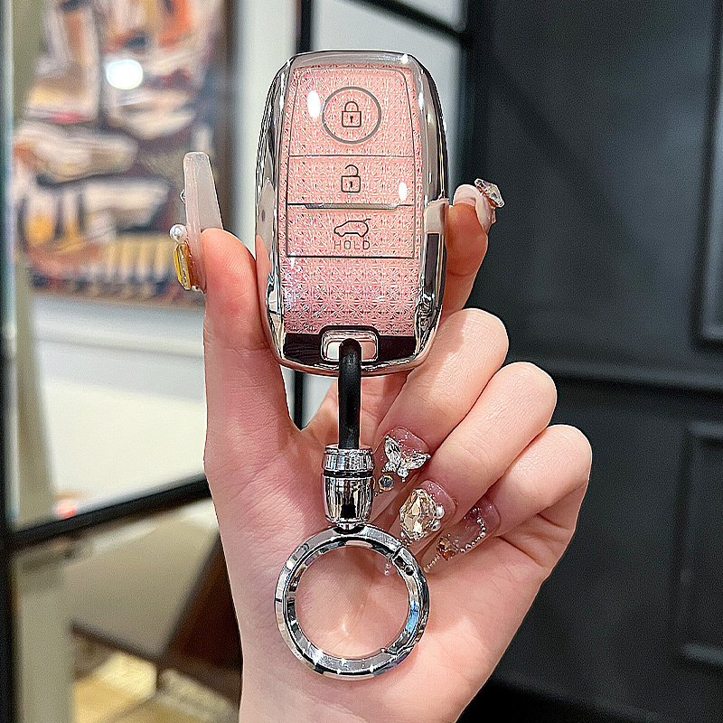 A Pink+Key Ring