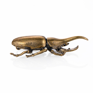 Медный старый Жук маленькие украшения Чистая твердая Медь античная миниатюрная резьба Медь Искусство чайная церемония Железный ox - Product Image 3