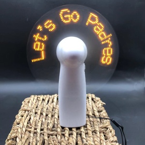 2024 Led Display Handheld Portable Pocket Handy Mini Programable Led Mensaje personalizado Ventilador de batería