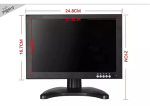 Pantalla de cámara de seguridad Pantalla LED Caja de metal de 10 pulgadas Monitor de vigilancia CCTV Entrada BNC VGA HD - Product Image 4