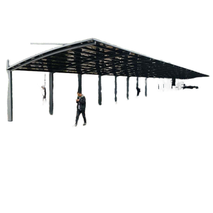 Heswei hiện đại hợp kim nhôm carport Cách Điện Đường chéo kéo bãi đậu xe nhà kho độ bền Hội Đồng Quản trị áp lực xử lý đơn vị cho doanh nghiệp - Product Image 1