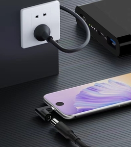 20.5V Angle DC6.0*3.7MM Female <strong>Input</strong> <strong>to</strong> USB C Male <strong>Output</strong> Converter 65W CABLETOLINK for Computer