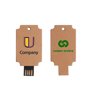 耐用简约大方USB 2.0接口再生纸材料u盘环保木质公司礼品新款 - Product Image 1