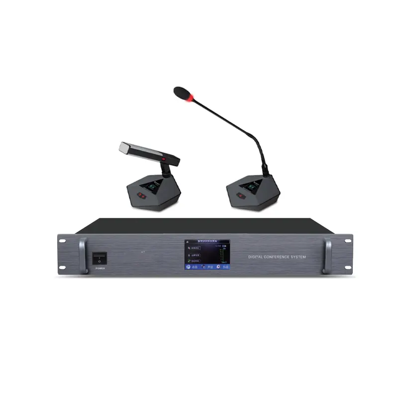 Wired conference microphone, intelligent handheld desktop gooseneck remote video engineering, short pole square long-range micro