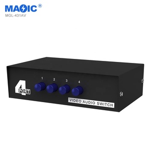 New Bi Directional AV RCA Audio Video <strong>Switch</strong> Converter <strong>4</strong> <strong>Input</strong> <strong>1</strong> Out USB <strong>KVM</strong> <strong>Switch</strong> for Monitors