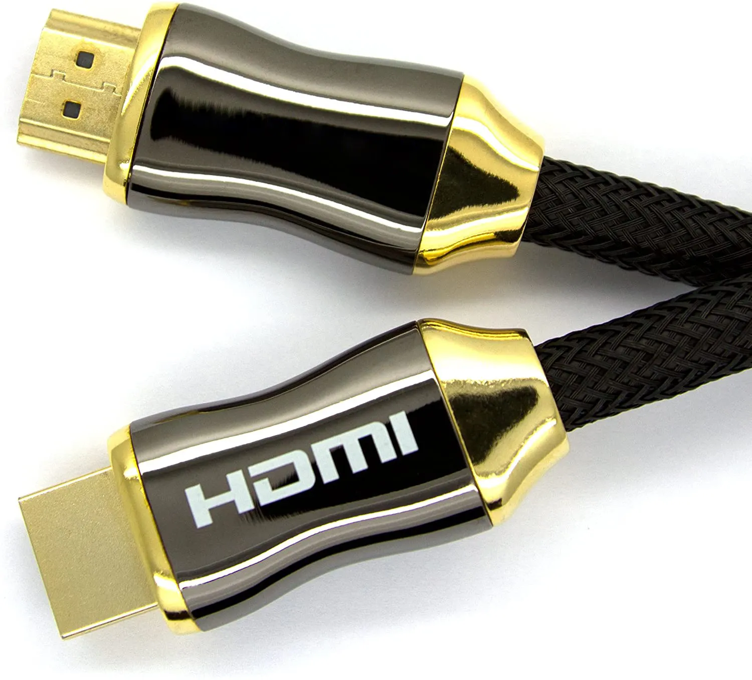 Mejor precio Cable HDMI Oro 4K Aleación de Zinc HDMI Audio Video macho a macho enchufe 2,0 V Polybag negro PVC Stock Oem Thin 8K Monitor 2,0