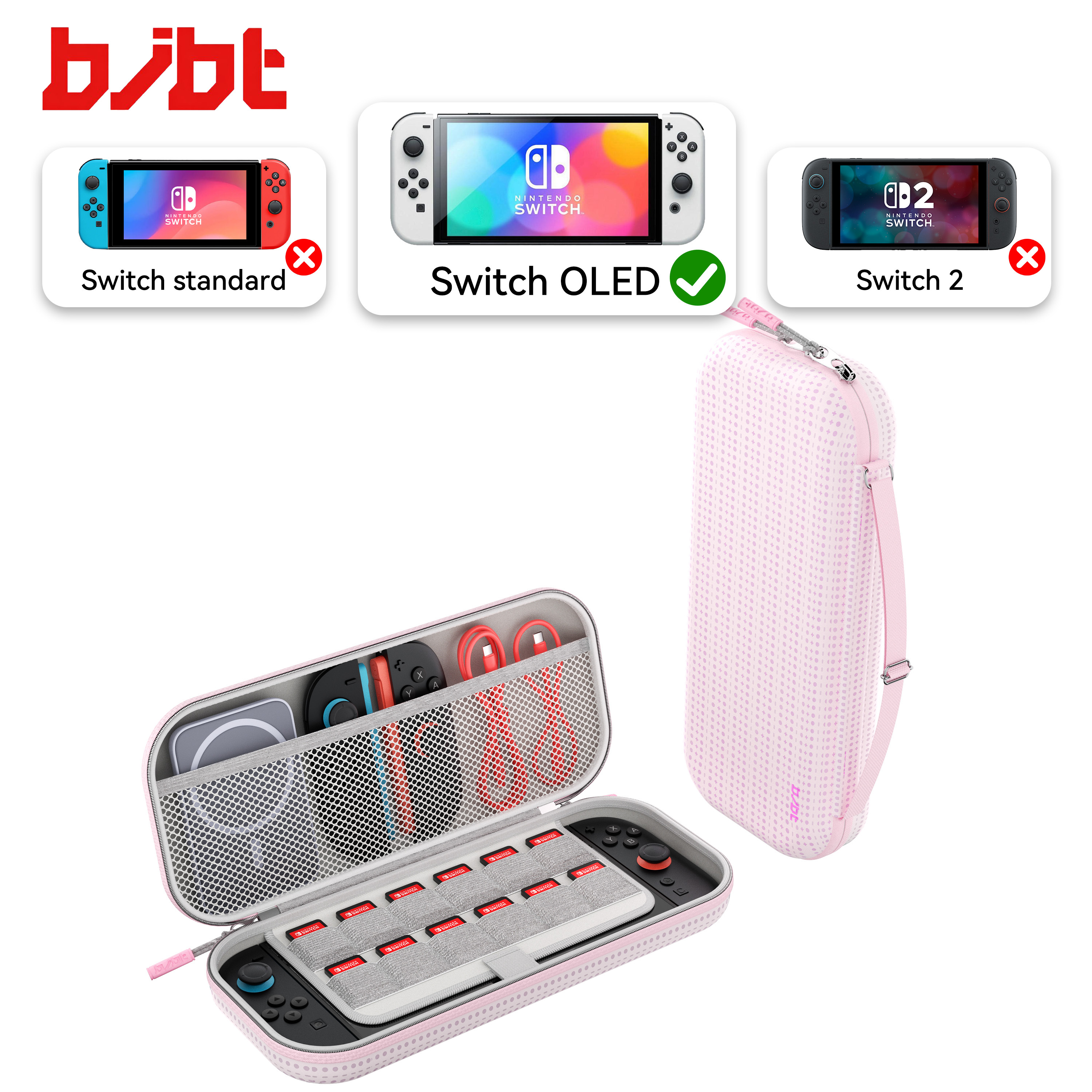O+O- Rosa para Switch OLED