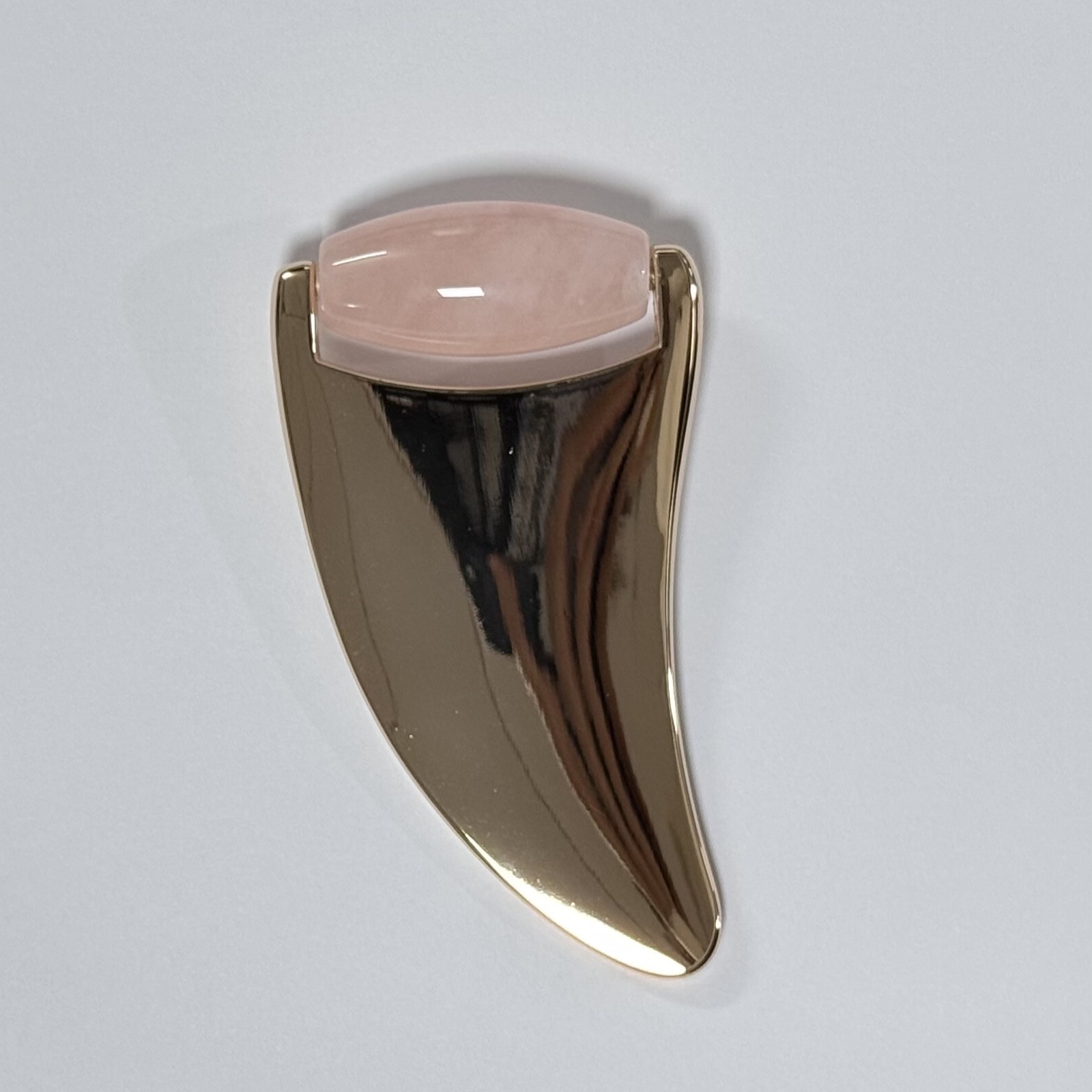 Quartz rose (poignée dorée)