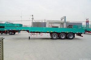 新条件3轴13m直梁低底盘半挂车公路运输卡车拖车