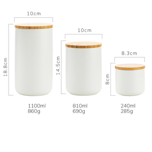 陶瓷食品储物罐带竹盖现代大理石黄金散茶咖啡糖香料坚果调味料储物罐