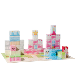 Juego de rompecabezas de cubo de bloque magnético modelo 3D juguete educativo para niños hecho de plástico - Product Image 1