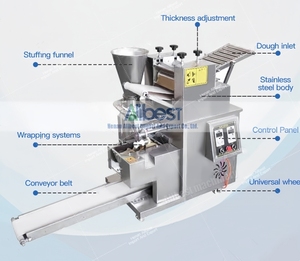 Automatische kommerzielle Multifunktion maschine zur Herstellung von Empanadas Samosa Equipment Big Empanada Machine - Product Image 2