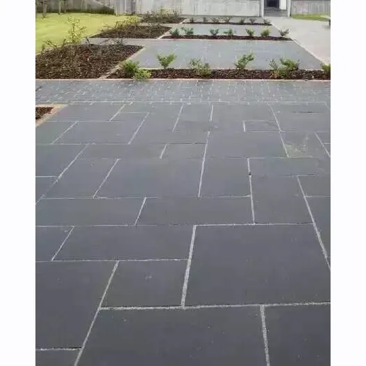 A buon mercato All'aperto Giardino Naturale Nero Pavimenti in Ardesia Disegni Vendite