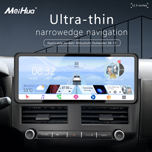 Meihua 12.3Inch Ultra Dunne Gps Android Radio Navigatie Dvd-Speler Voor Mitsubishi Outlander 2008-2015 Met Draadloze Carplay - Product Image 2