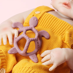 3D Rùa mô hình <span class=keywords><strong>Silicone</strong></span> <span class=keywords><strong>Teether</strong></span> đồ chơi, mọc răng đồ chơi cho 3M + trẻ sơ sinh và trẻ mới biết đi, bằng miệng động cơ nhai đồ chơi BPA-free - Product Image 6
