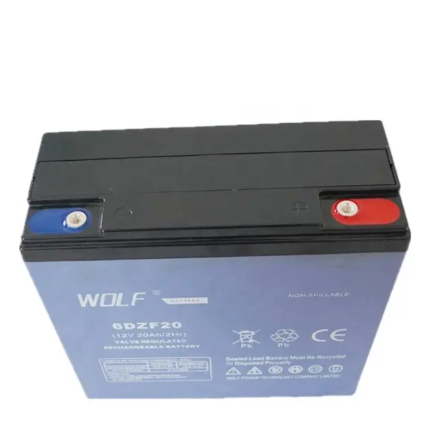 maintenance free electric bicycles/Scooters 6 dzm 20 12v 20ah lead acid battery rechargeable batteries