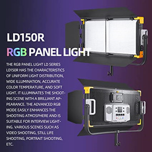 Godox LD150R RGB LED Video Panel AYDINLATMA çift renk sıcaklığı 2500-8500K - Product Image 3