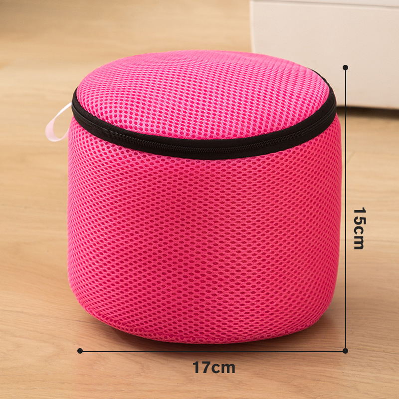 Sac de lavage de sous-vêtements rose épicé 15*17 cm